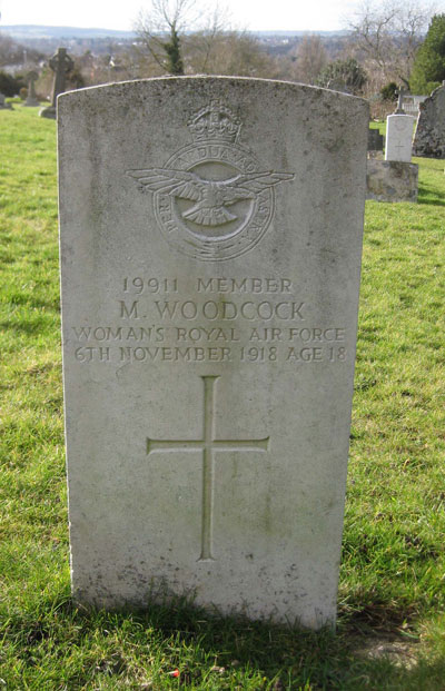 Marguerite Woodcock&rsquo;s grave