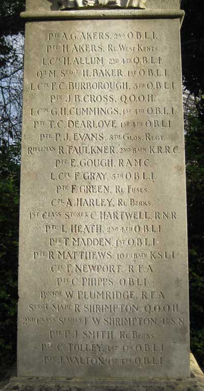 New Marston First World War