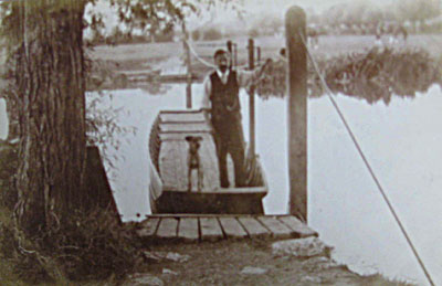 Victor's father working the Marston Ferry